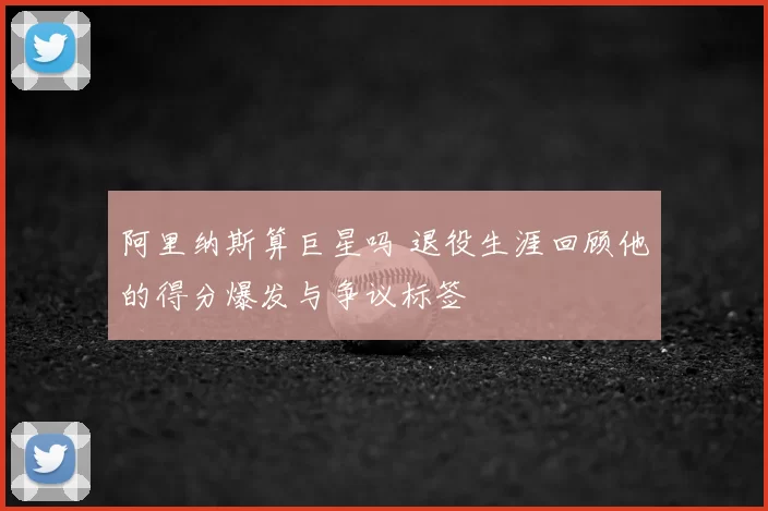 阿里纳斯算巨星吗 退役生涯回顾他的得分爆发与争议标签